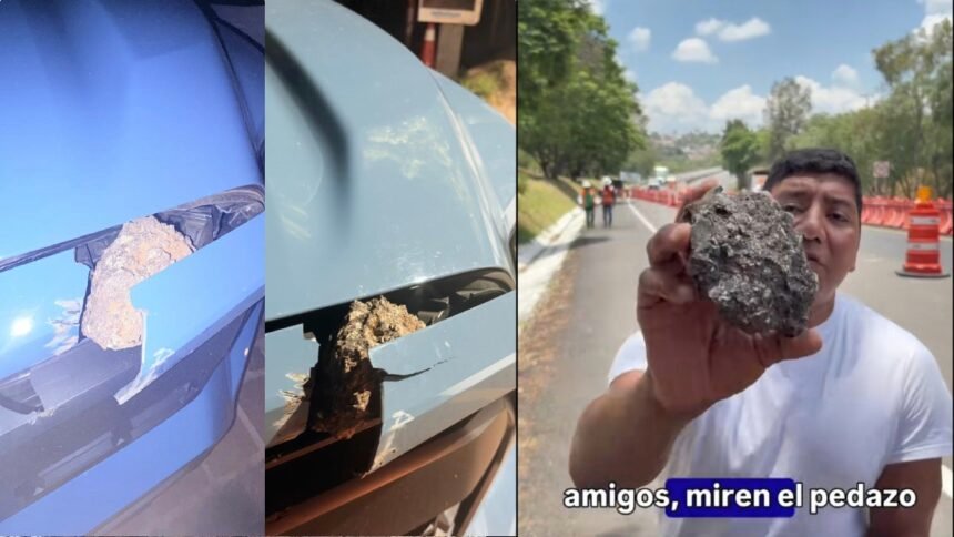 Guanajuato Capital: Preocupación por piedras en la carretera Guanajuato-Silao