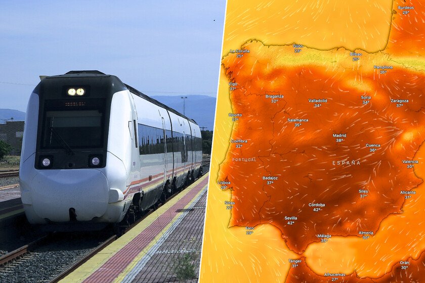 Renfe culpa a la ola de calor por trenes sin aire acondicionado en Extremadura