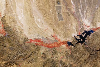 Satélite europeo revela misteriosa mancha roja en Marruecos