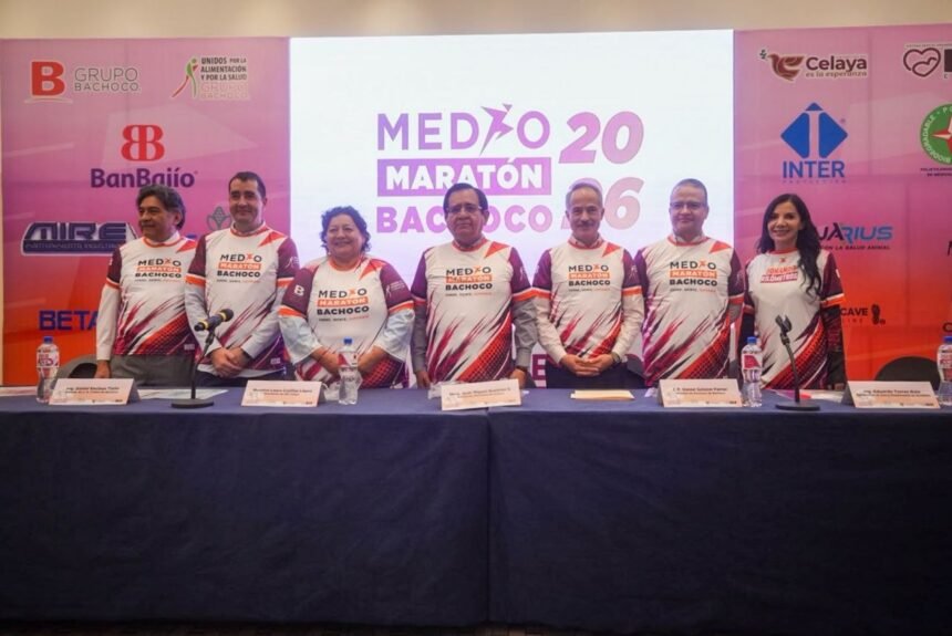 Celaya se prepara para el 12° Medio Maratón Bachoco apoyando la salud comunitaria