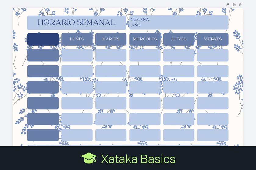 Crea horarios de asignaturas fácilmente con Canva, Word o Excel