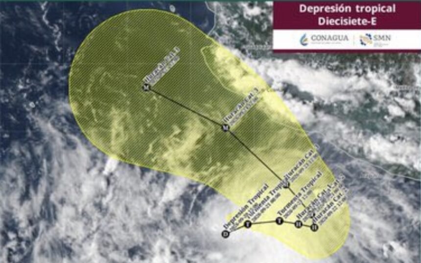 Depresión tropical en México podría causar afectaciones en varios estados