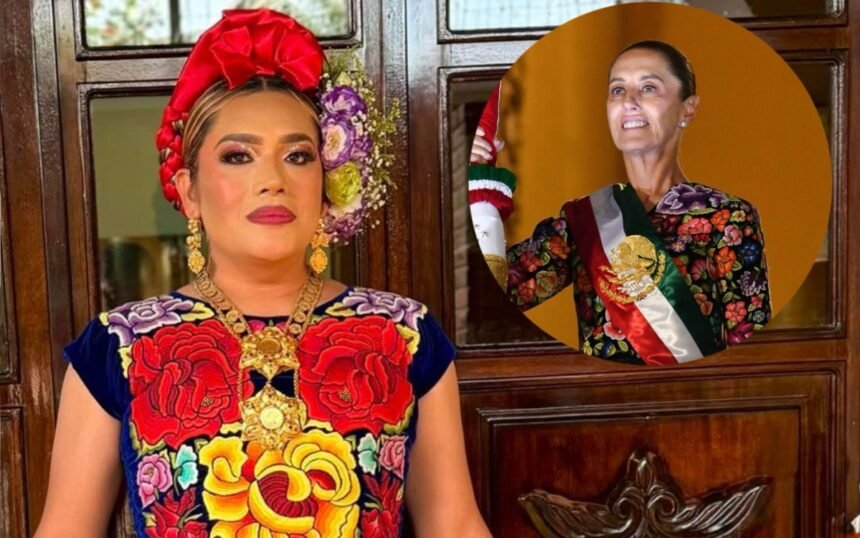 México: Diseñadora muxe Elvis Guerra recibe apoyo de Sheinbaum tras ataque