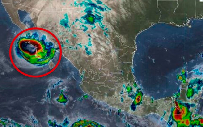 México: Huracán Polo llega a Baja California Sur con intensas lluvias