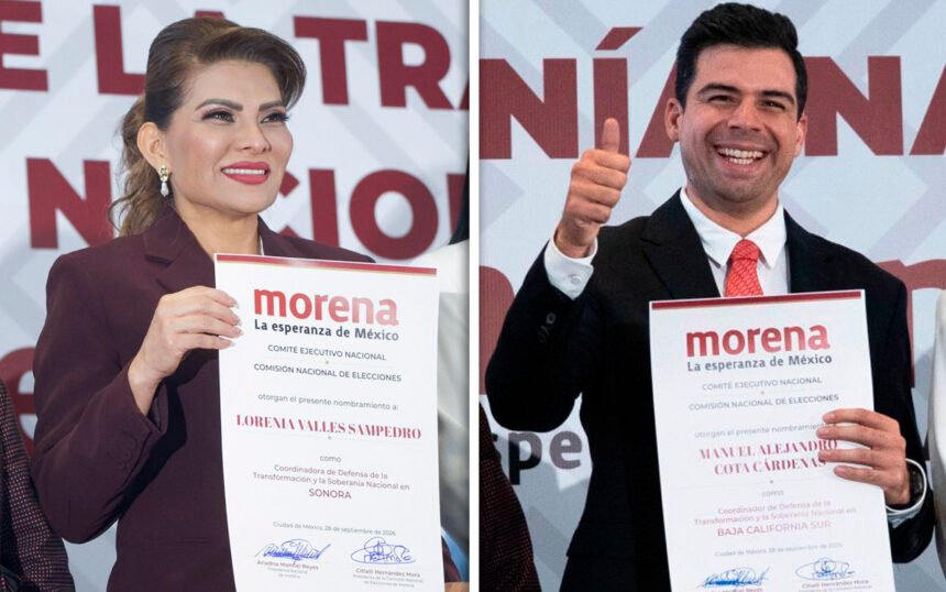 México: Manuel Cota y Lorenia Valles impulsan el cambio en BCS y Sonora
