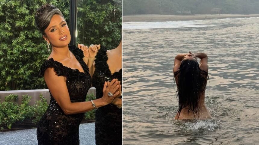 Salma Hayek entra a los 60 con impactantes postales al natural