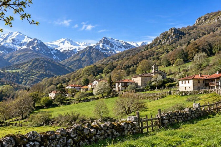 Se vende pueblo completo con 14 casas y 770 hectáreas en renta