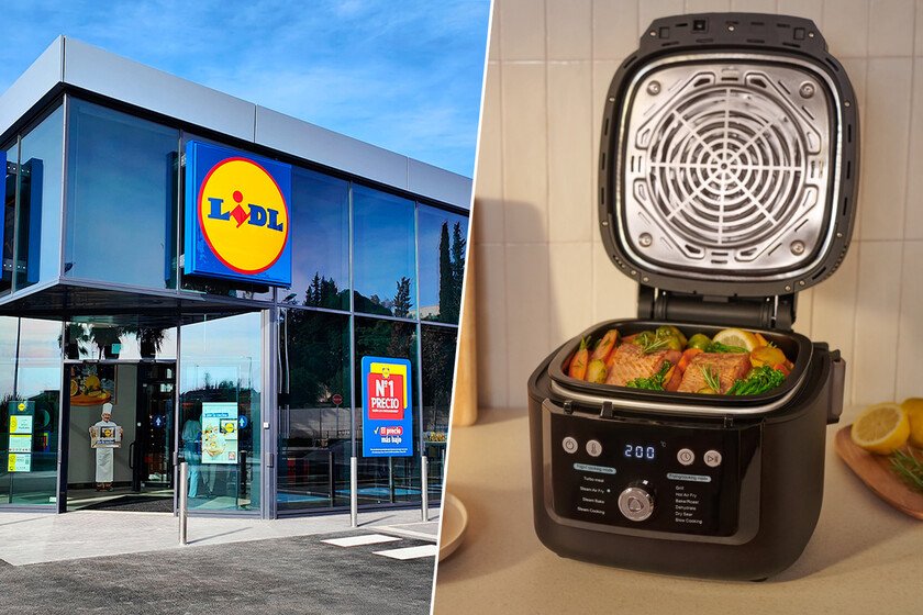 Lidl lanza freidora de aire compacta y vaporera el 16 de octubre