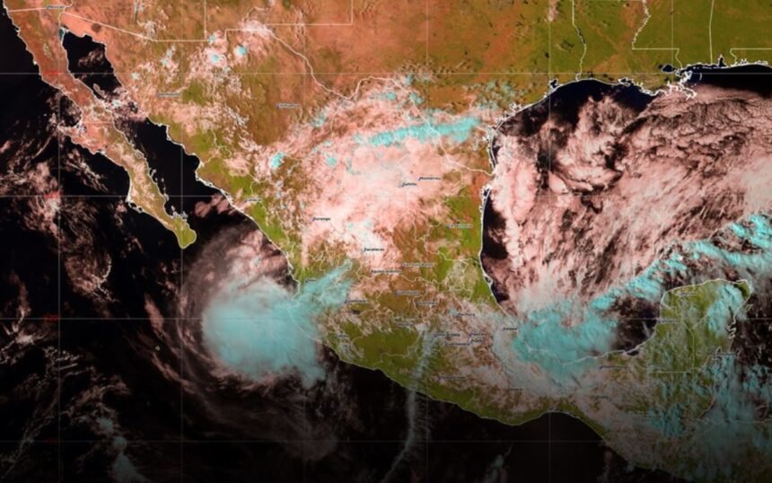 México: Huracán Trudy y frente frío traen lluvias intensas y oleaje