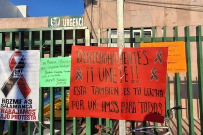 Salamanca, Gto.: Trabajadores del IMSS piden mejoras salariales y cambio de liderazgo
